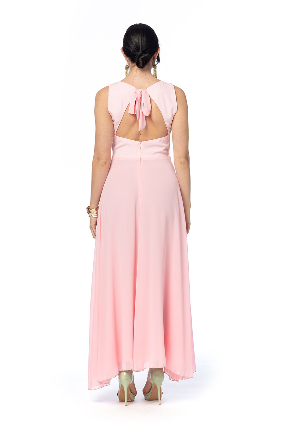 Abito in Cady e Doppia Georgette