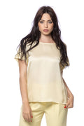 Blusa con Manica Rouche in Viscosa