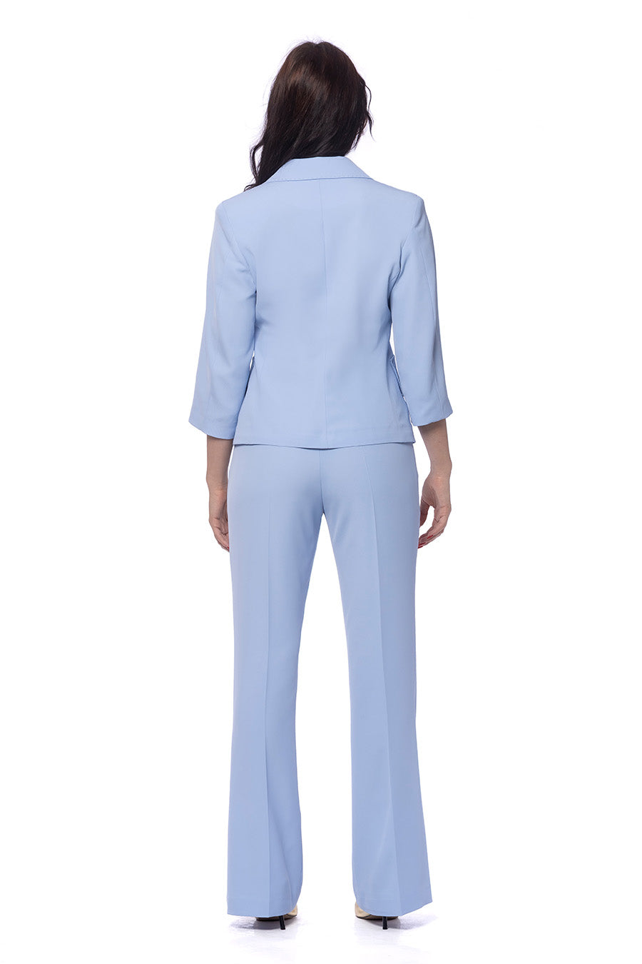 Pantalone a Zampa in Cady Fluido