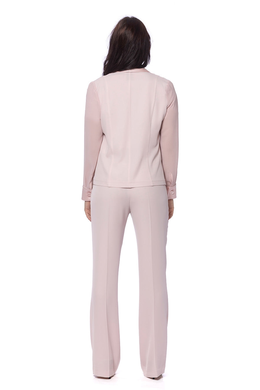 Pantalone a Zampa in Cady Fluido