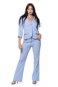 Pantalone a Zampa in Cady Fluido